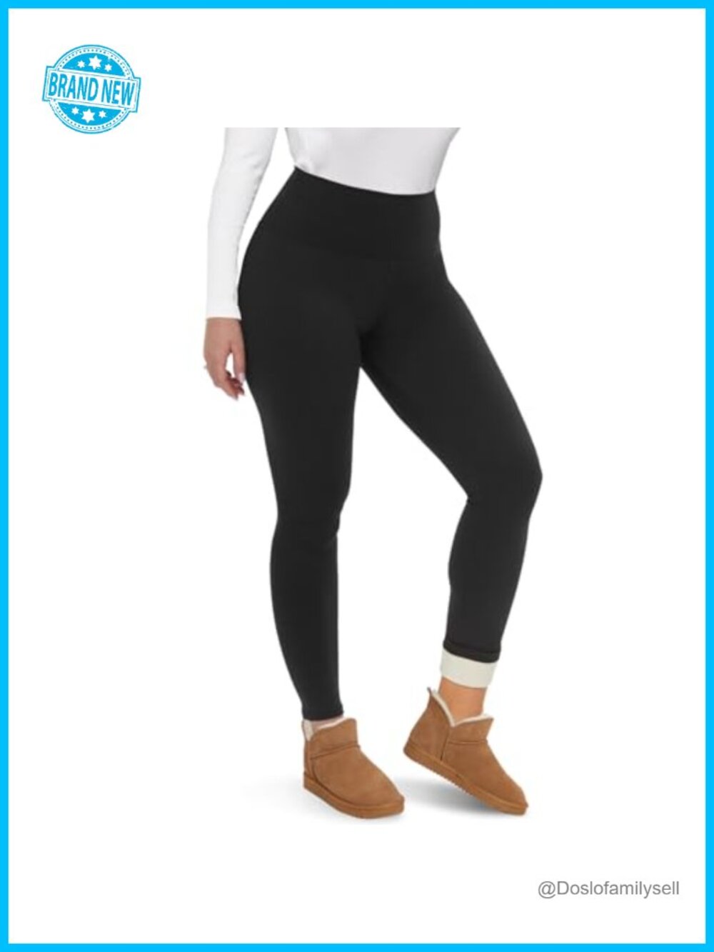 Fleece Lined Thermal Leggings Women High Waisted Winter Warm